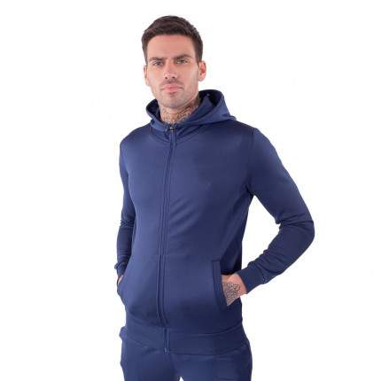 CORE FULL ZIP POLY TRACK TOP WITH HOOD –