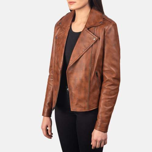 FLASHBACK BROWN LEATHER JACKET