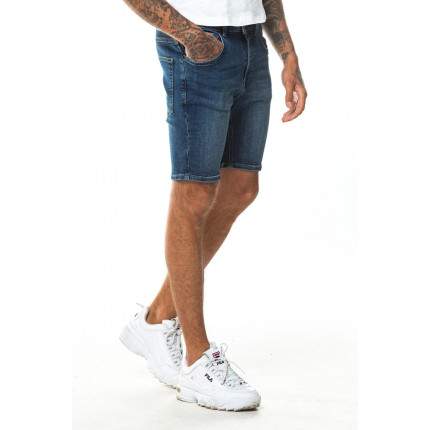 ESSENTIAL DENIM SHORTS SKINNY FIT – MID BLUE