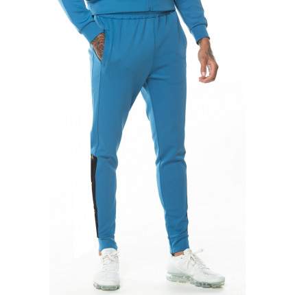 ASYMMETRIC POLY TRACK PANTS – DEEP WATER BLUE