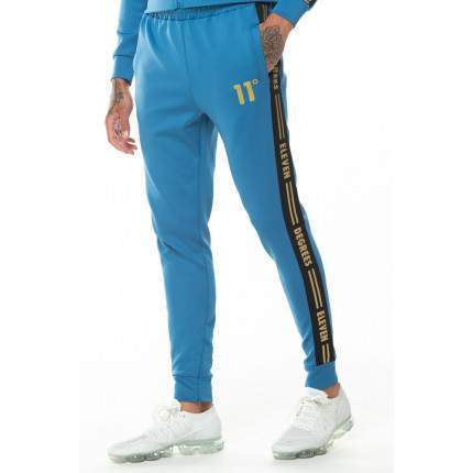 ASYMMETRIC POLY TRACK PANTS – DEEP WATER BLUE