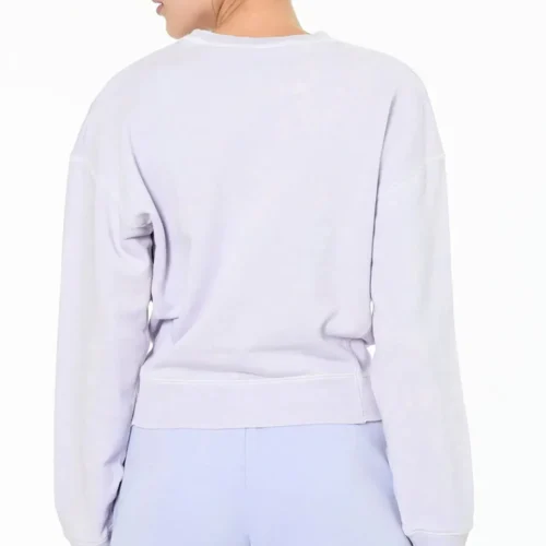 Next Terry Fleece Rebel Sweatshirt For Ladies-Light Purple Faded