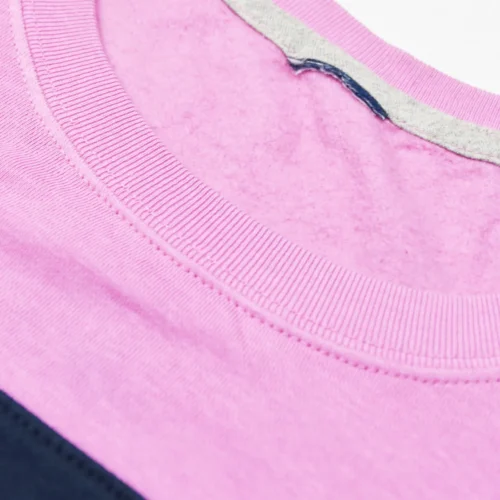 Next Fleece Crew Neck Long Sleeve Sweatshirt For Ladies-Light Purple & Navy