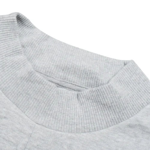 NYC Polo Training Essential Crew For Ladies-Grey Melange