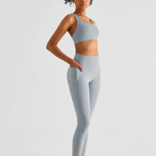 High-Waist Ascend Running Leggings With Pockets