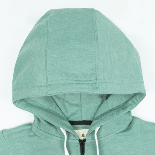 WOMEN’S FLEECE AQUA GREEN HOODIE