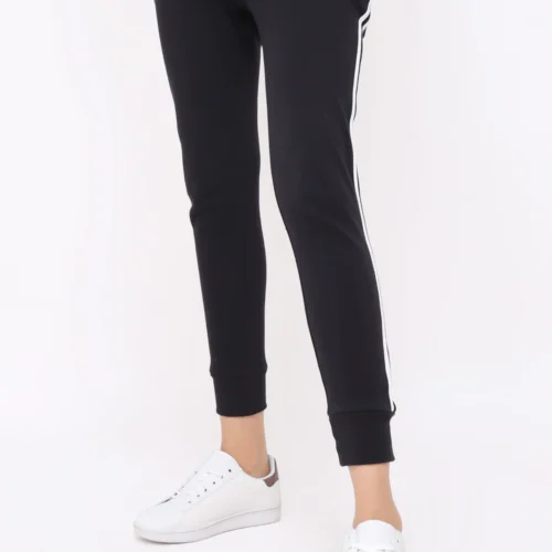 WOMEN JOGGER PANT-BLACK-WHITE