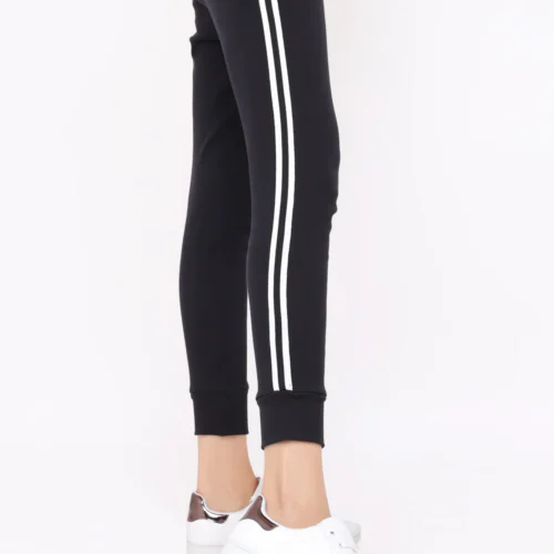 WOMEN JOGGER PANT-BLACK-WHITE