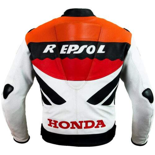 REPSOL TEAM RACING MOTORCYCLE LEATHER JACKET (WITH A HUMP) (COLLECTIBLE ITEM)