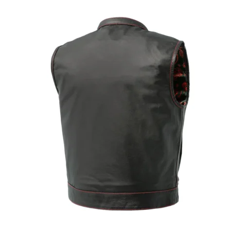 Club Cut Men’s Motorcycle Leather Vest