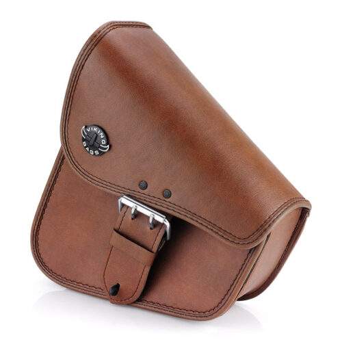 Brown Softail Motorcycle Swing Arm Bag